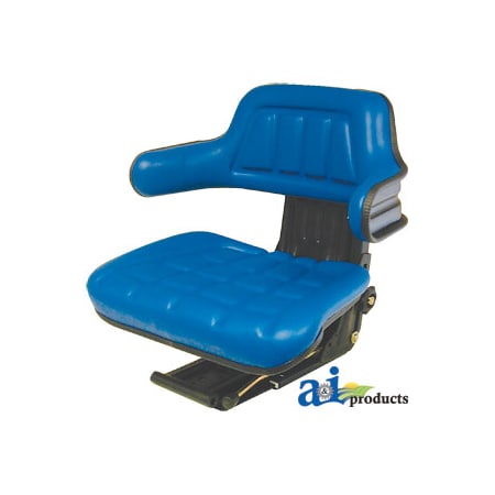 A & I Products Wrap Around Back w/ Arms, BLU 20.5" x18" x13" A-W300BU